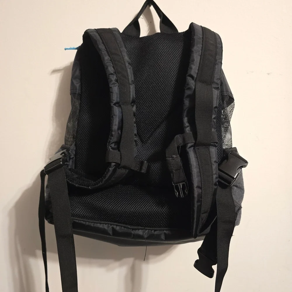 Top Paw Pet Carrier Backpack Small Dog Cat Grey Black Mesh Breathable Travel Bag